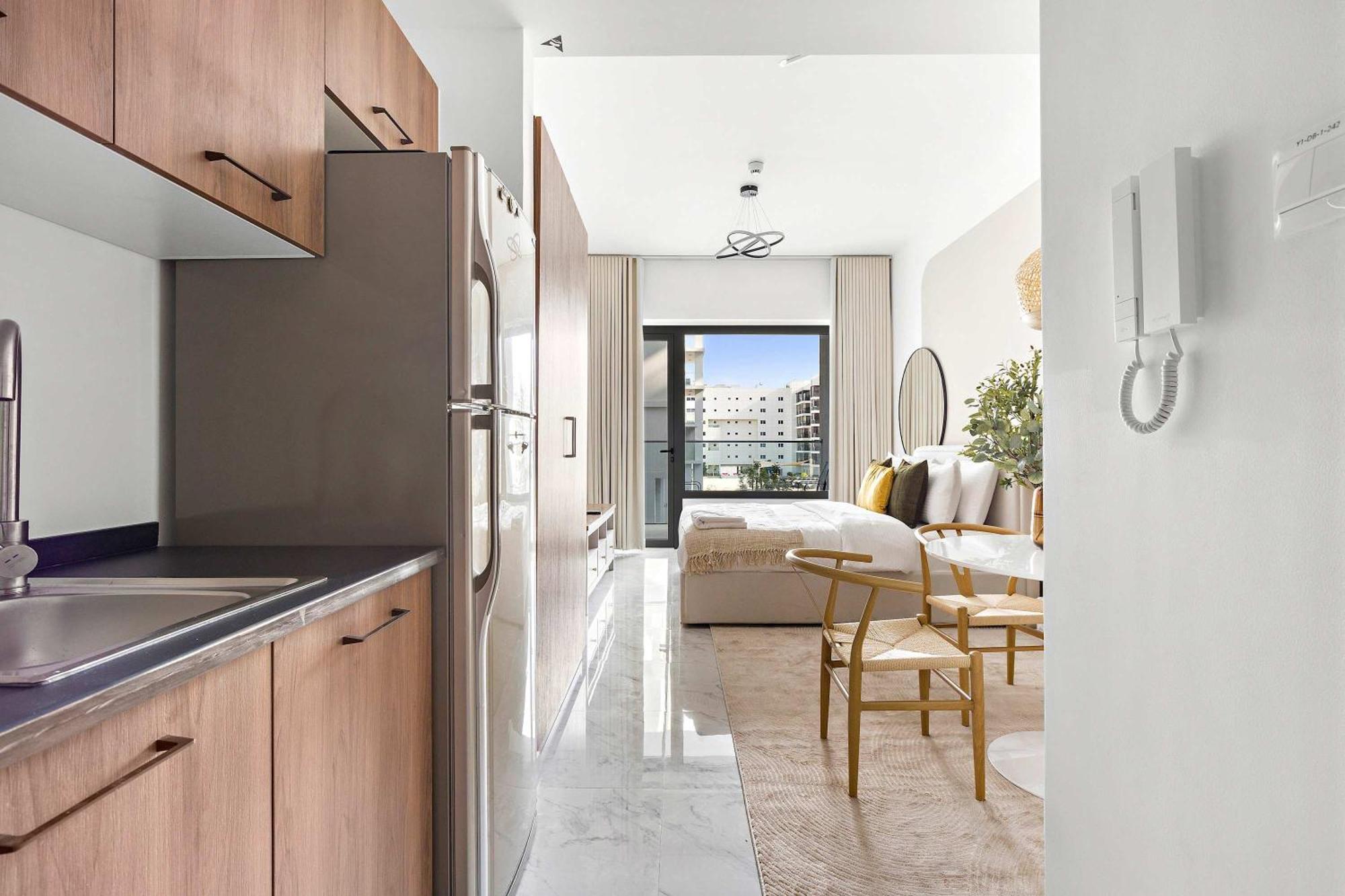 אבו דאבי Silkhaus Chic Studio Near Masdar City Park מראה חיצוני תמונה