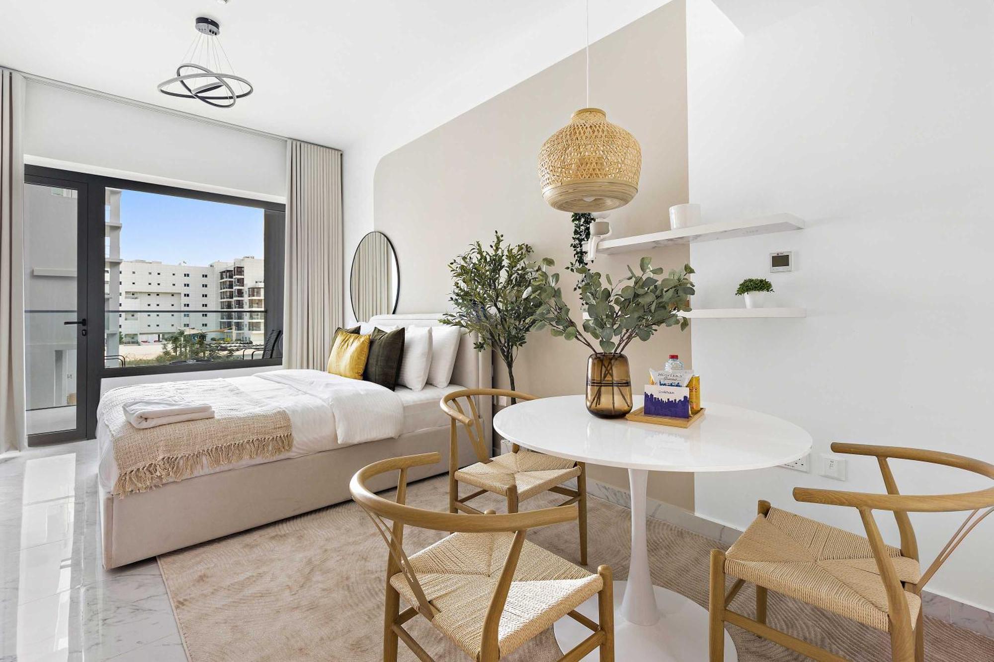 אבו דאבי Silkhaus Chic Studio Near Masdar City Park מראה חיצוני תמונה